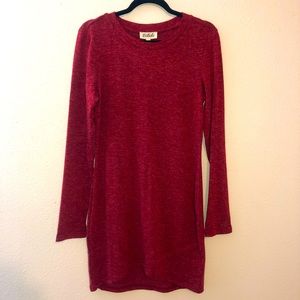 VICI Red Bodycon Long Sleeve Dress